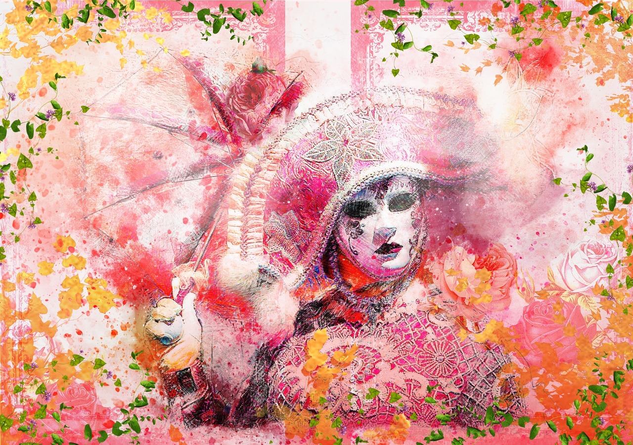 carneval colorful rosa free photo