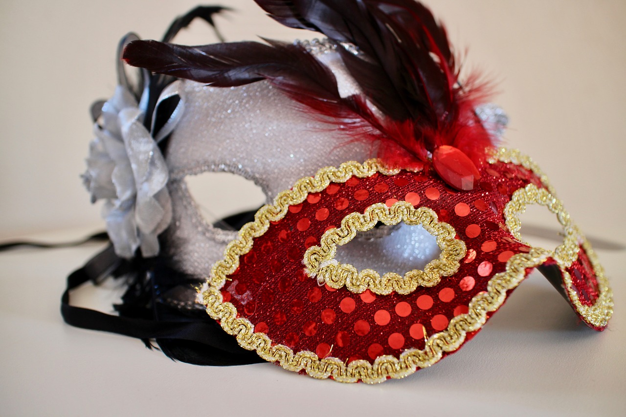 carnival masks streamers free photo