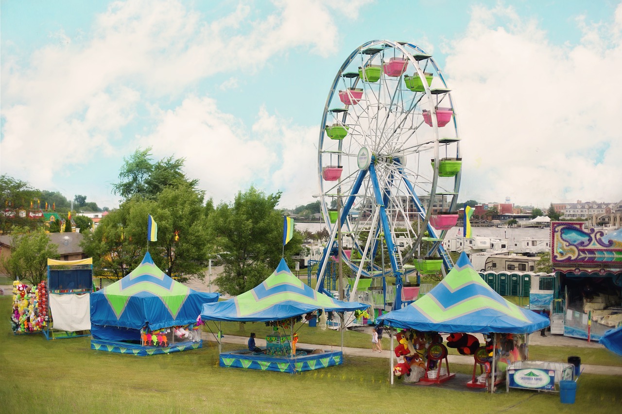 carnival summer ferris wheel free photo