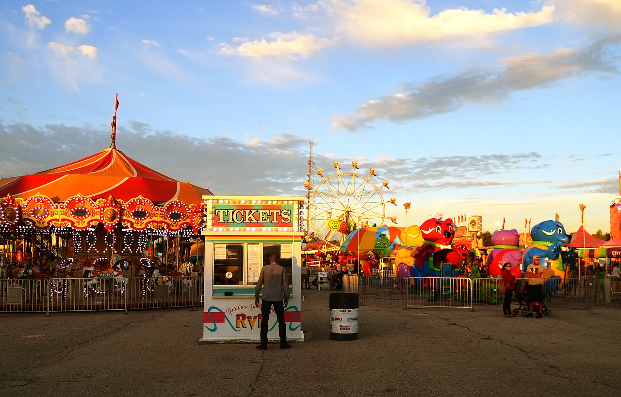 carnival festival carousel free photo