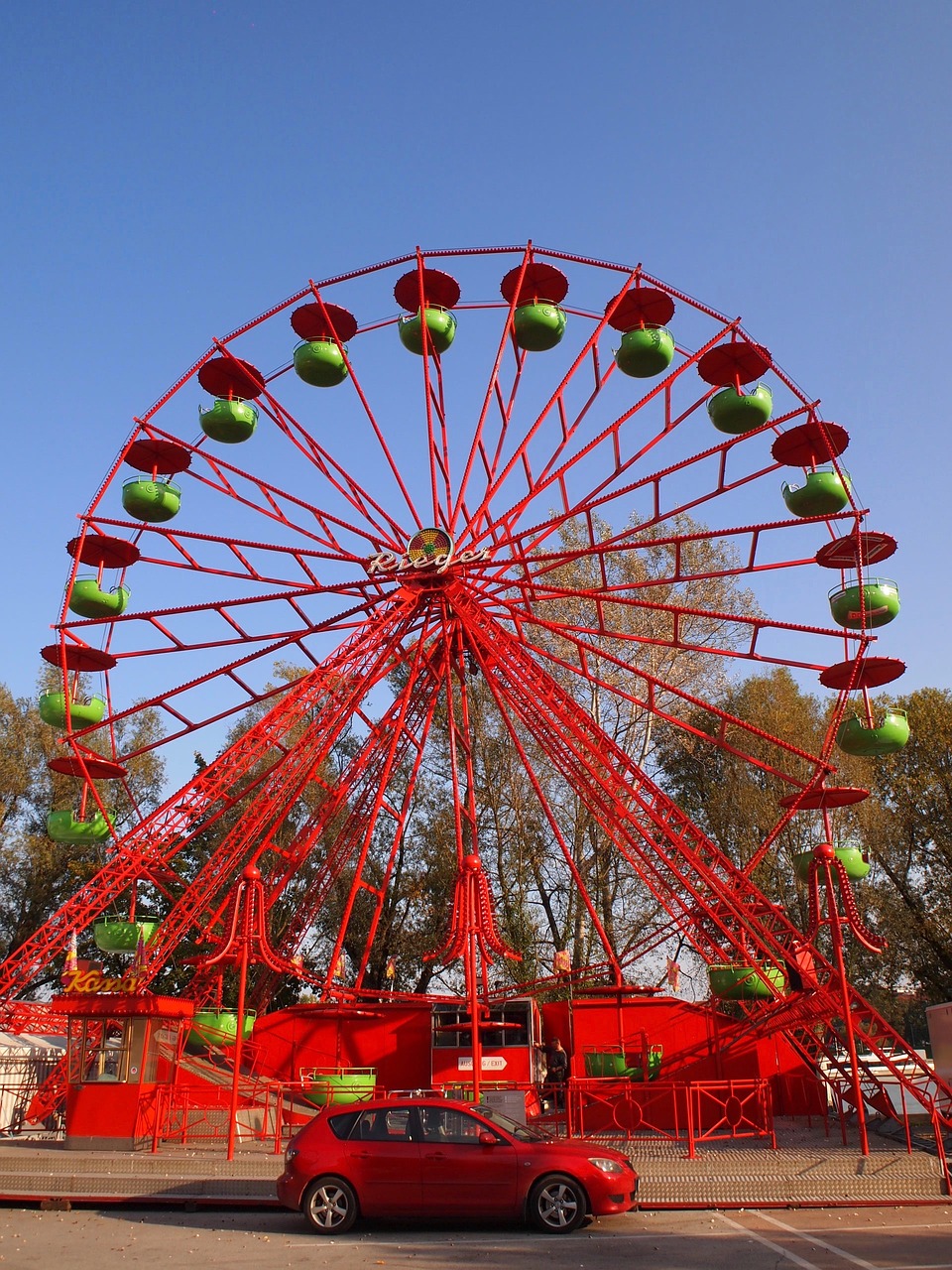 carnival red carousel free photo