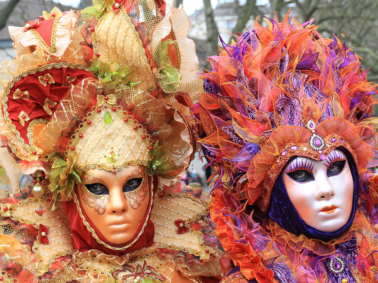 carnival masks venetian free photo