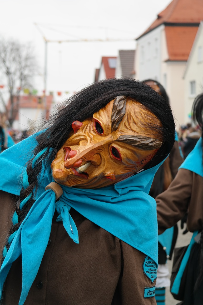 carnival mask the witch free photo