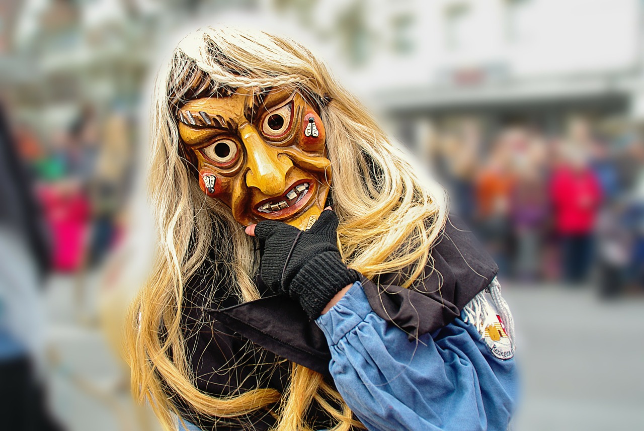 carnival the witch mask free photo