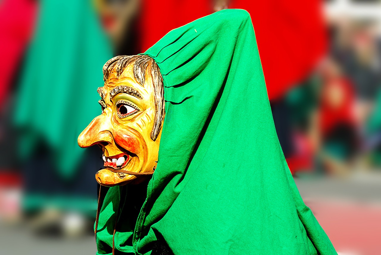 carnival the witch mask free photo