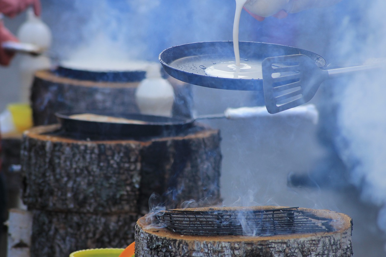 carnival  pancakes  frying pan free photo