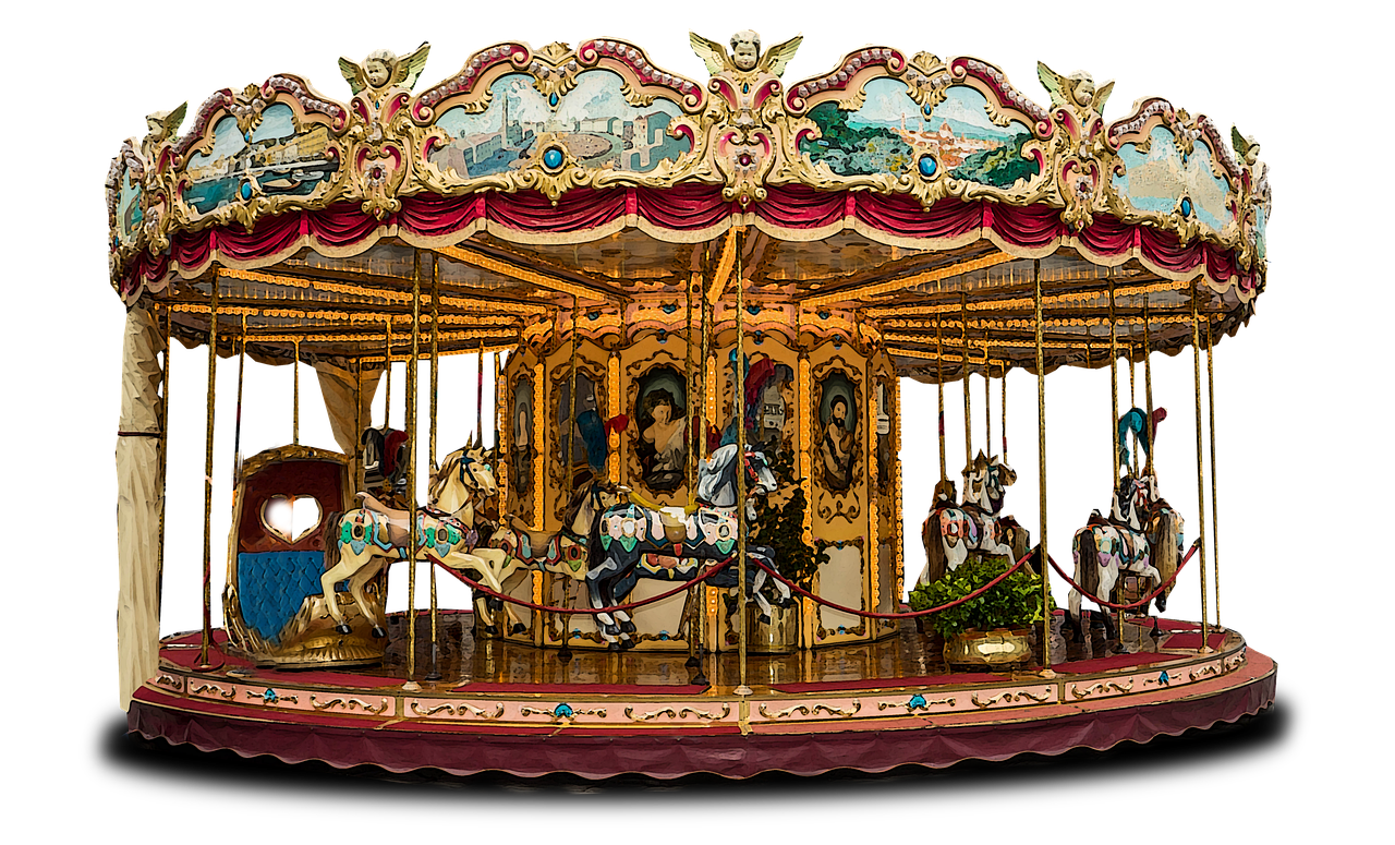 carousel merry go round fun free photo