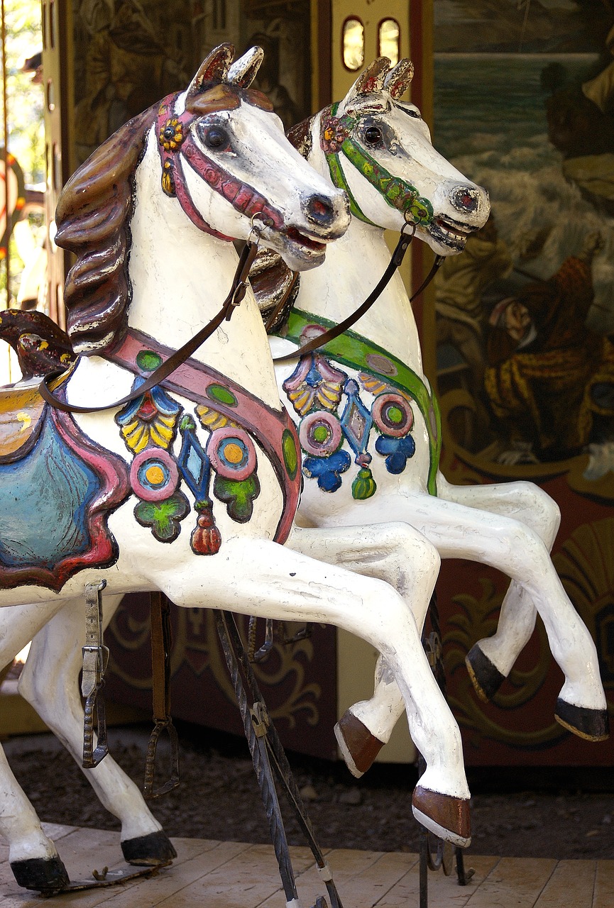 carousel horse children free photo