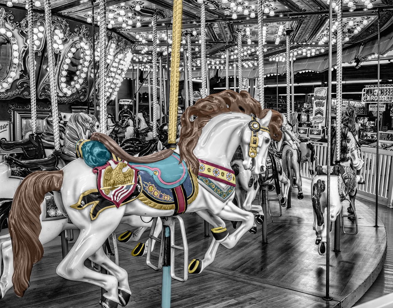 carousel merry-go-round roundabout free photo