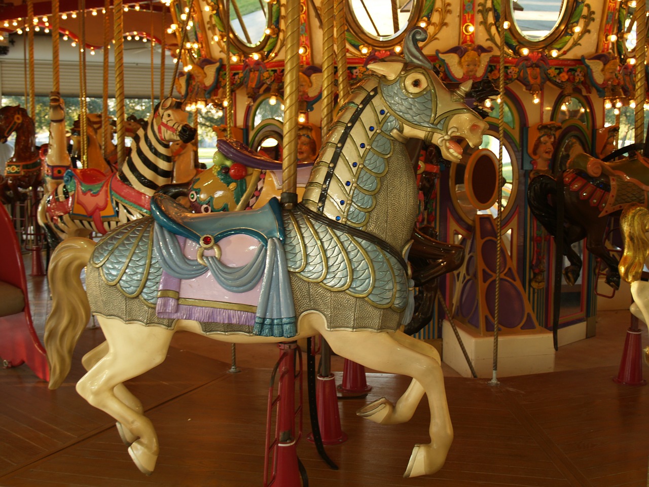 carousel merry-go-round roundabout free photo