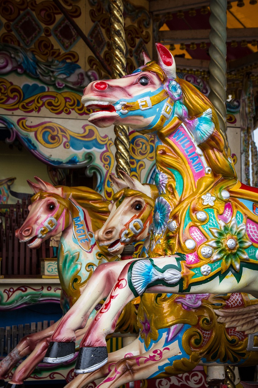 carousel horse fun free photo