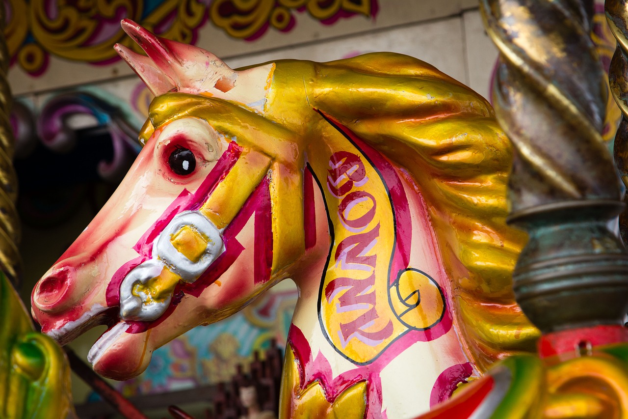 carousel horse fun free photo