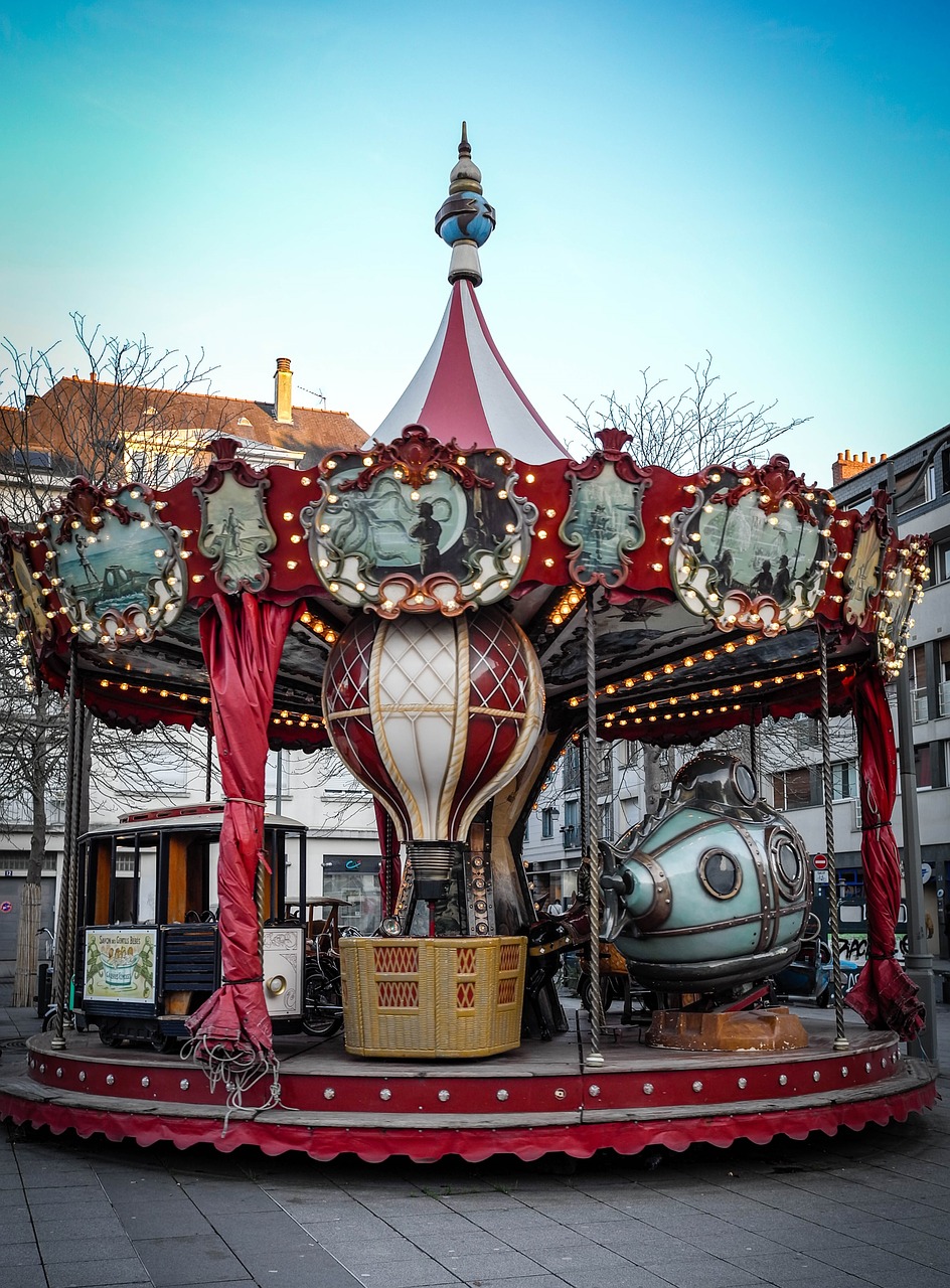 carousel france year market free photo