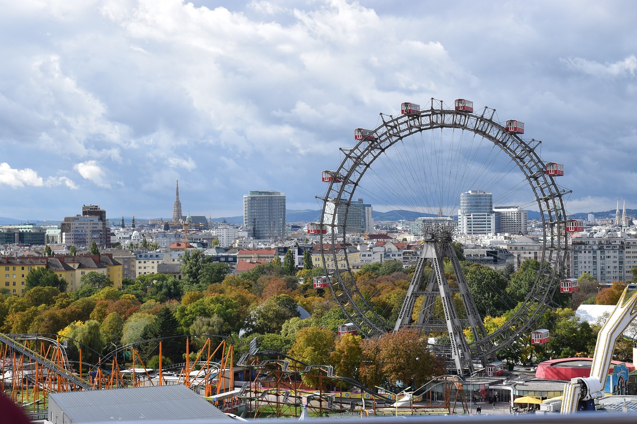 carousel  wheel  the sky free photo