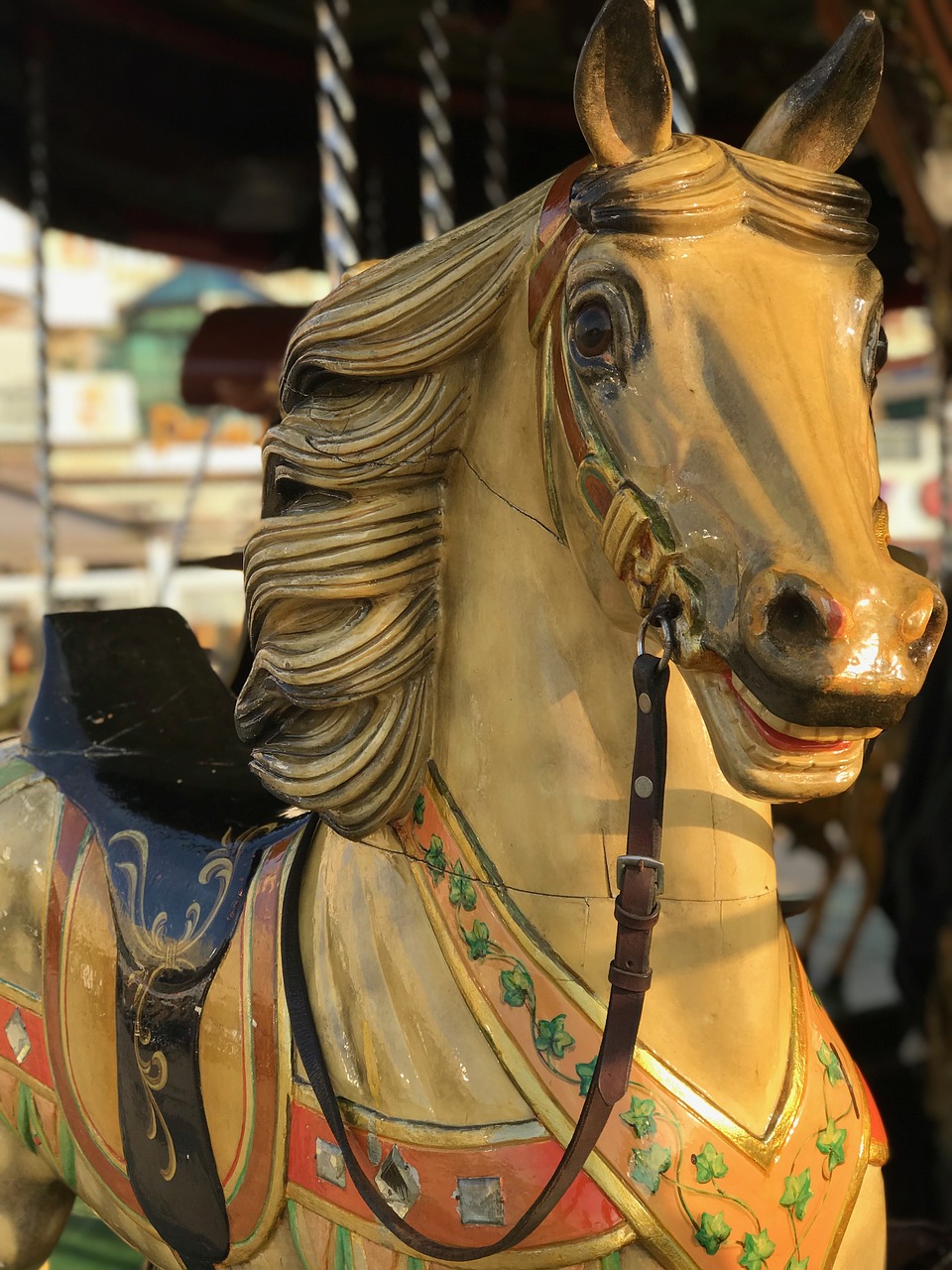 carousel  carousel horse  childhood free photo