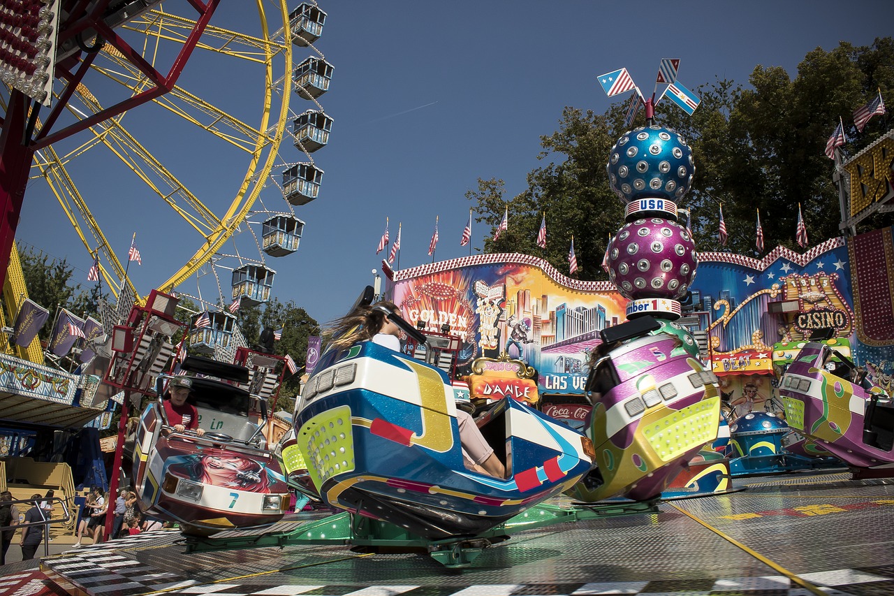 carousel  ferris wheel  folk festival free photo