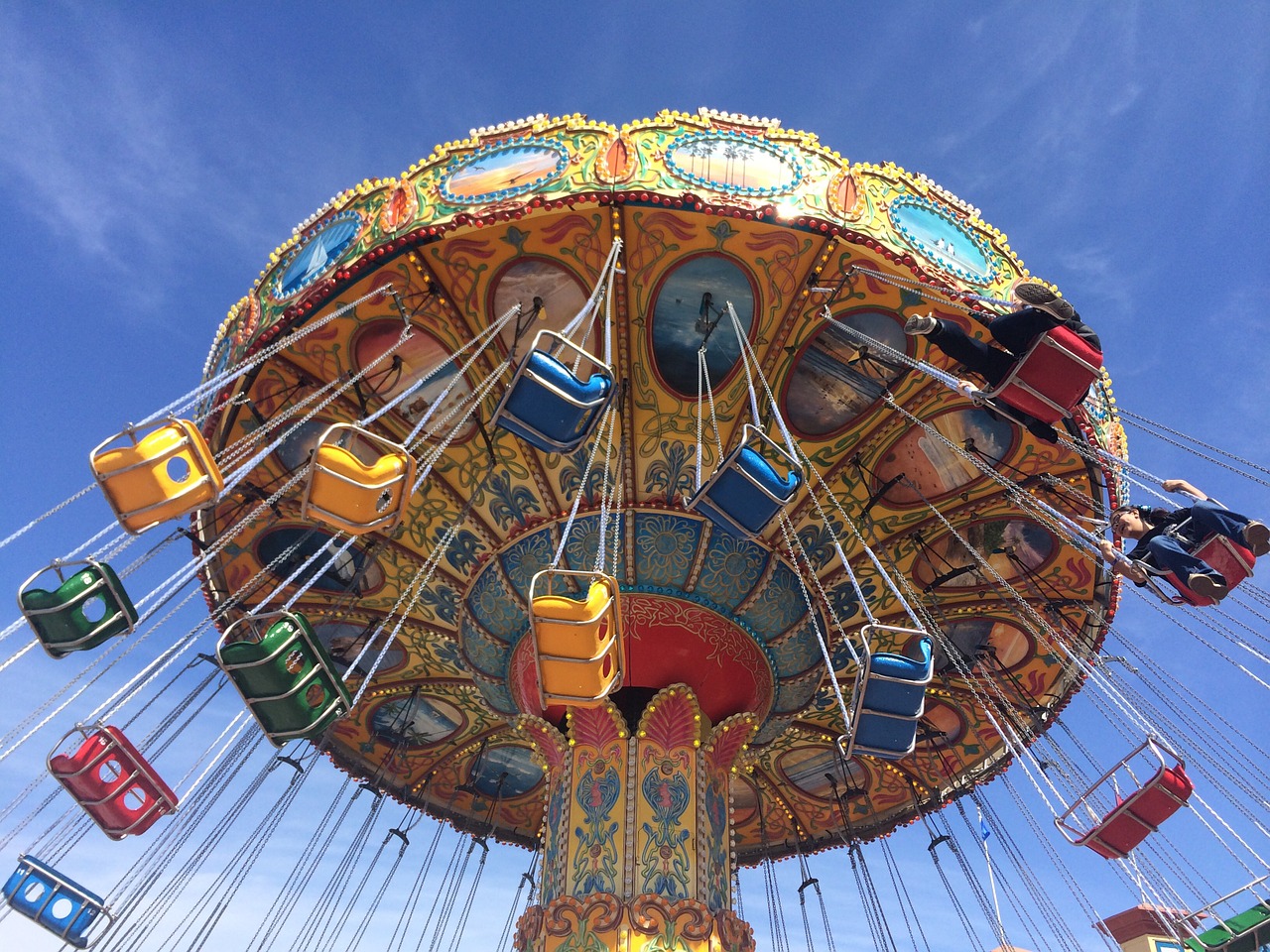 carousel vibrant ride free photo