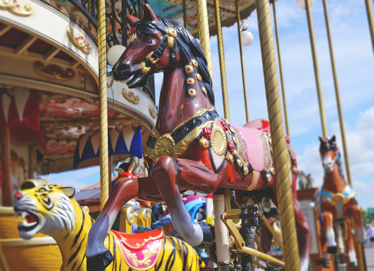 carousel horse fun free photo