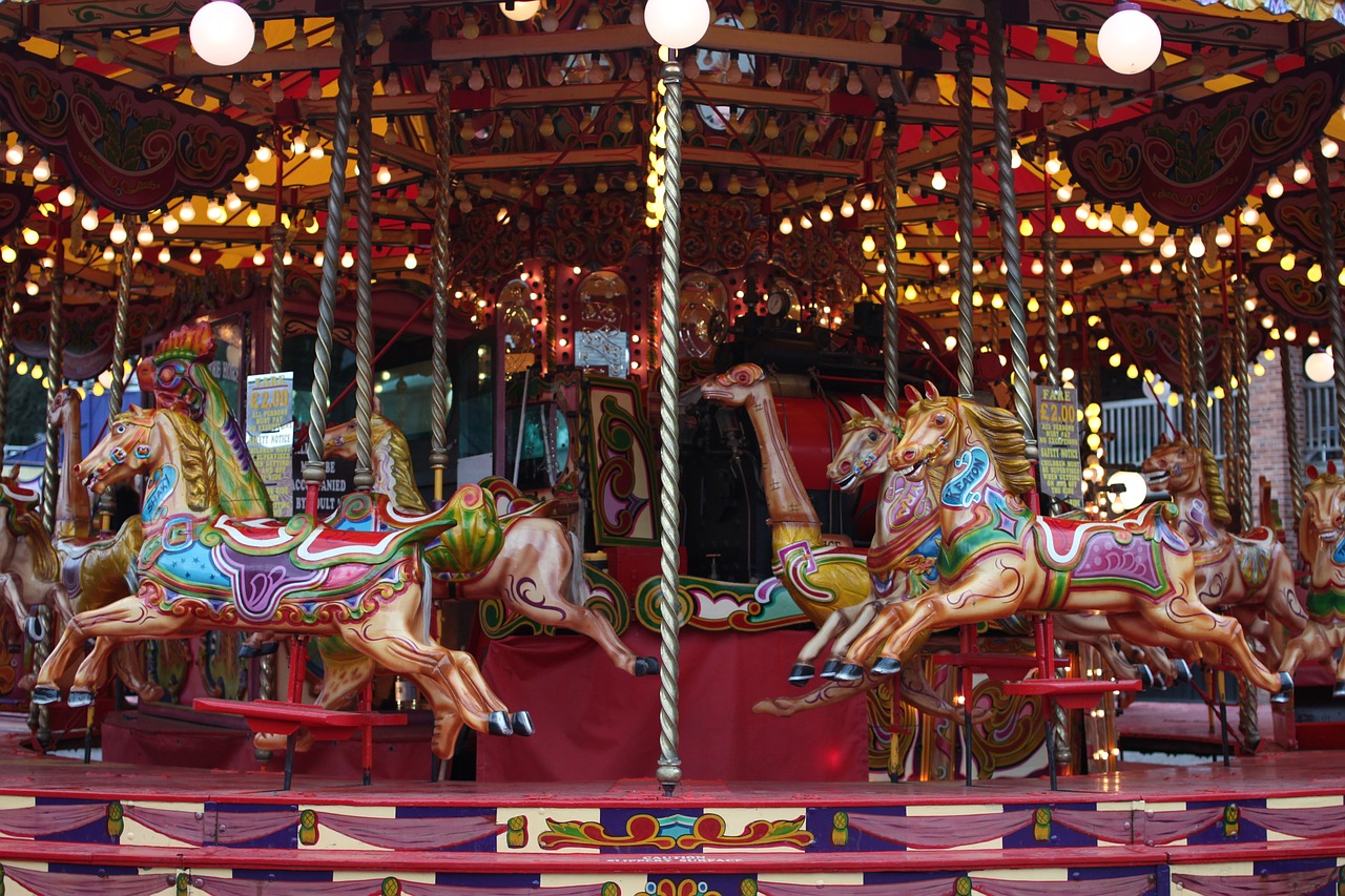 Download free photo of Carousel,merry-go-round,roundabout,fair,vintage ...