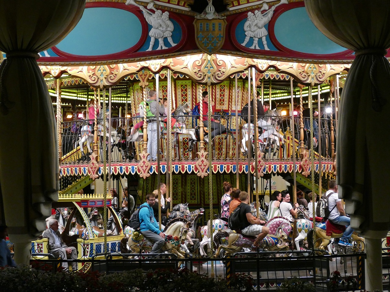 carousel children folk festival free photo