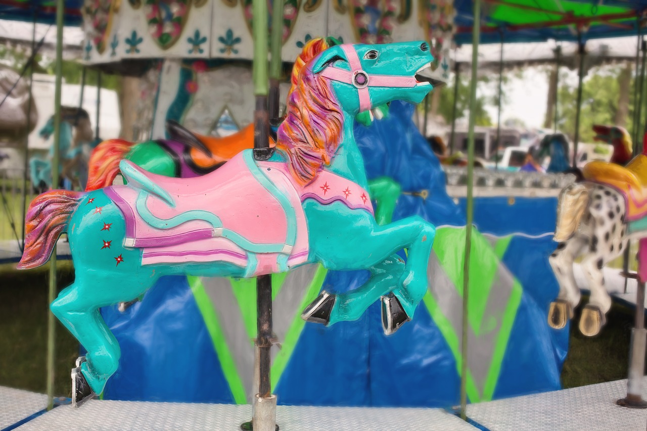 carousel horse carousel amusement free photo