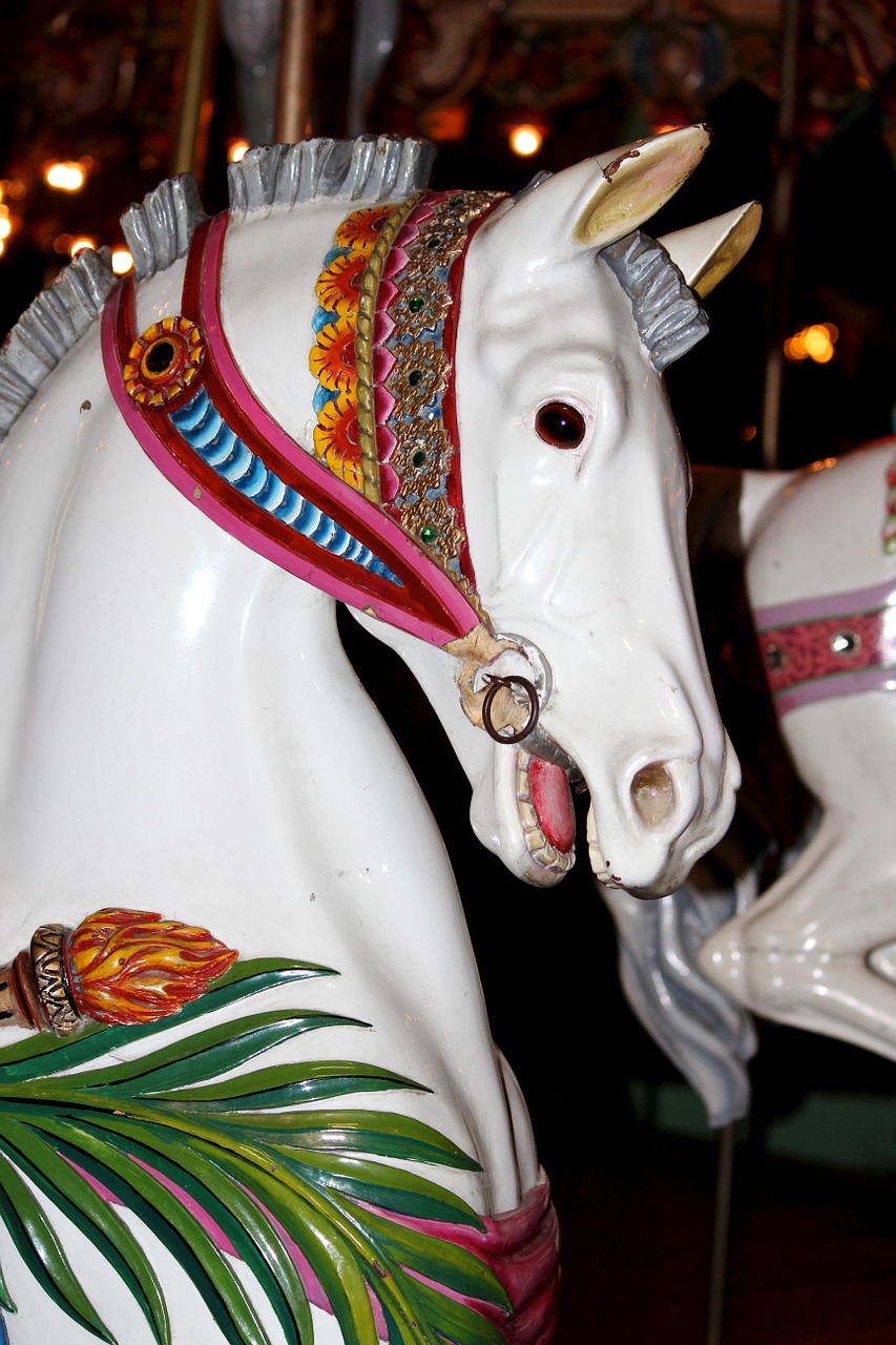 carousel horse antique prancer free photo