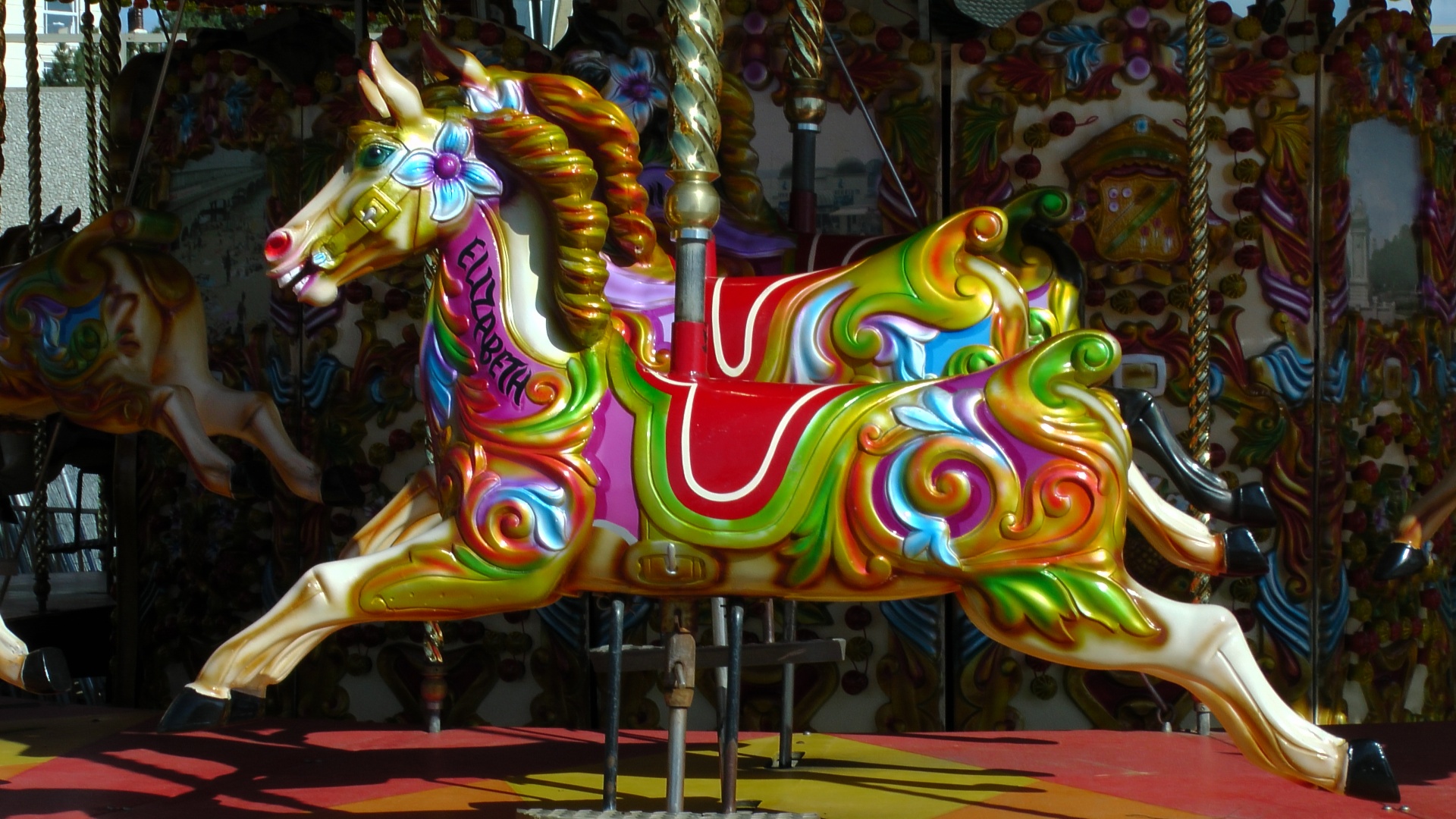 carousel carousels horses free photo