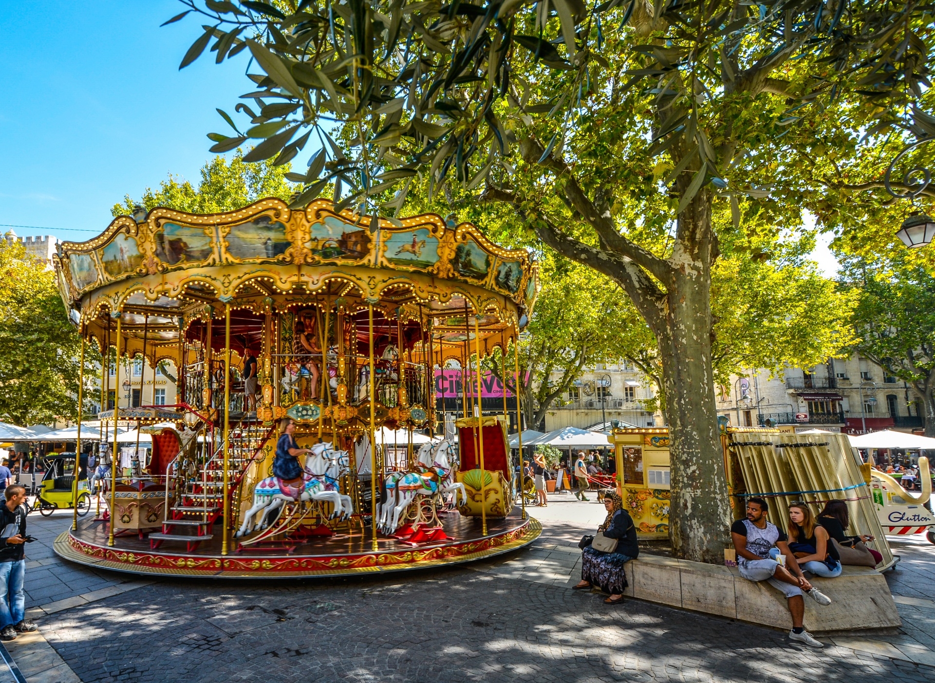 carousel amusements park free photo