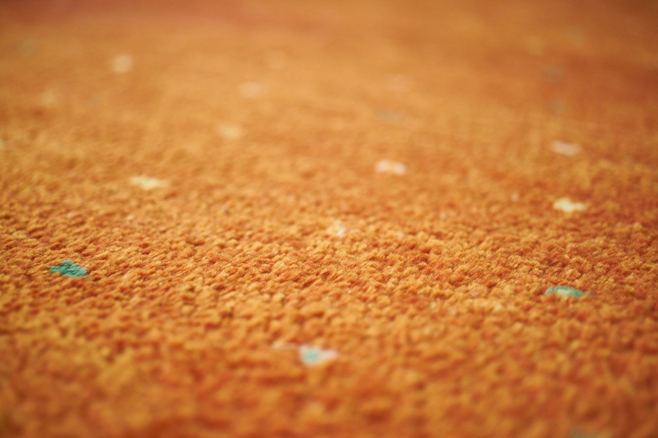 carpet orange motif free photo