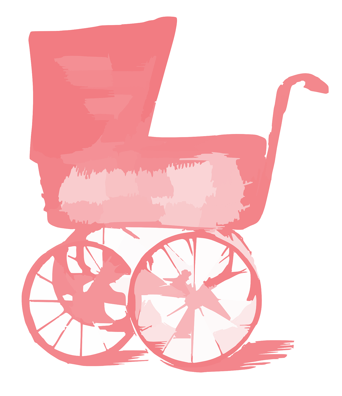 carriage baby pink free photo