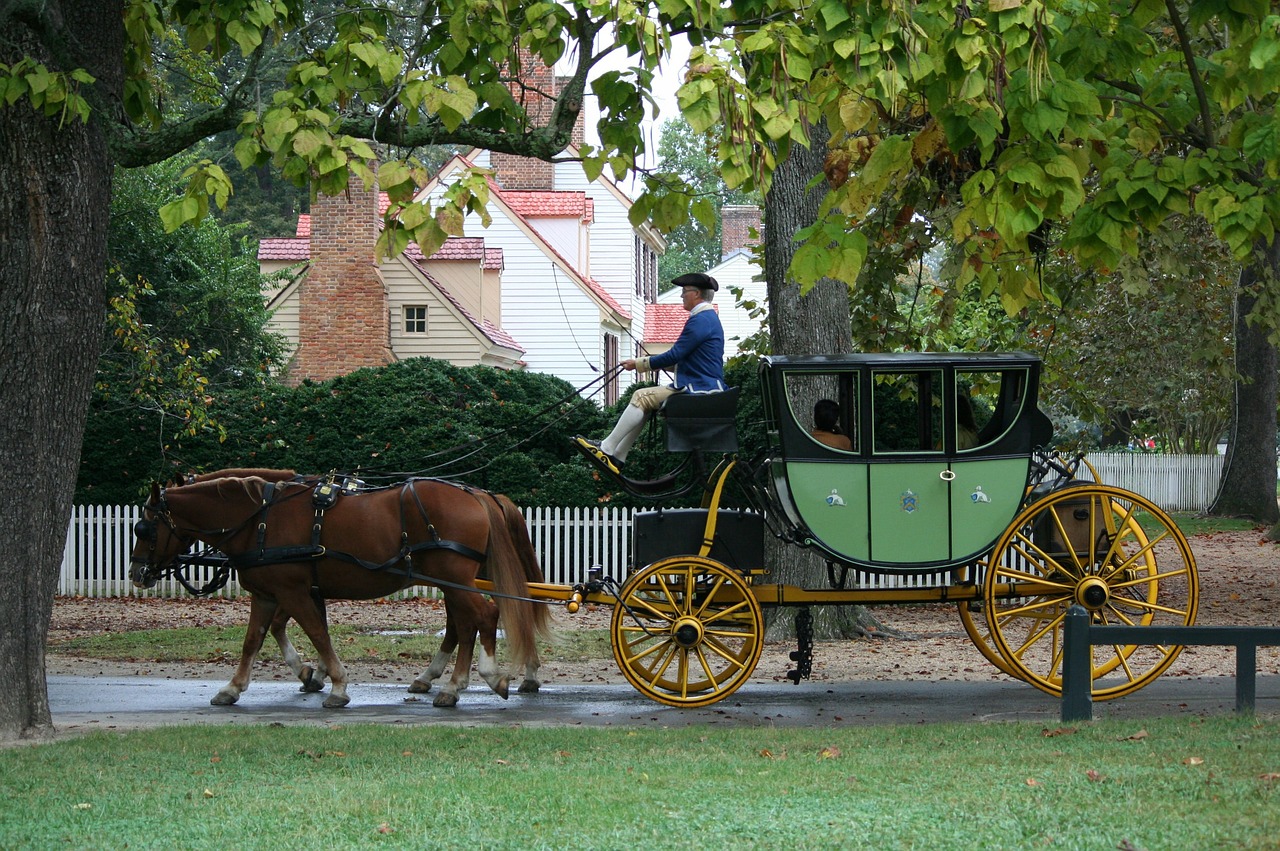 carriage vehicle horses free photo