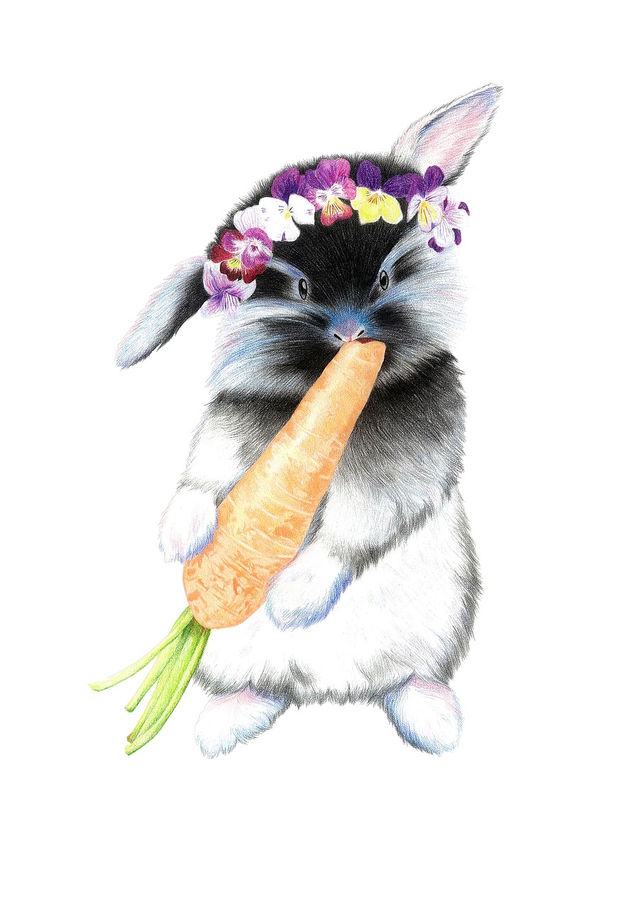 carrot rabbit animal free photo