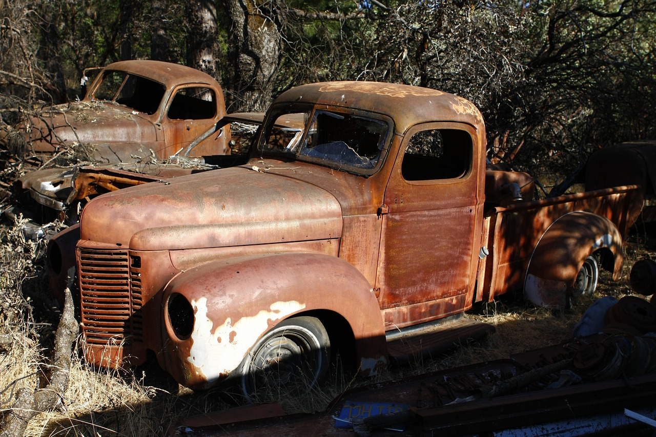 cars rust old free photo