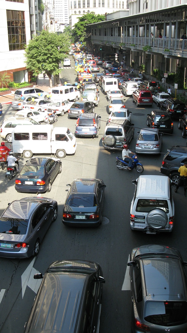 cars traffic philippines free photo