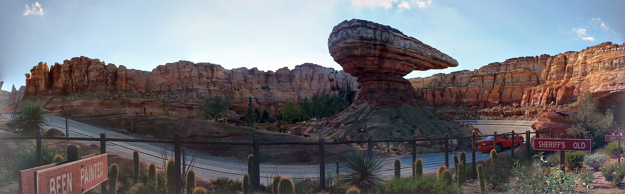 cars land willies butte radiator springs free photo