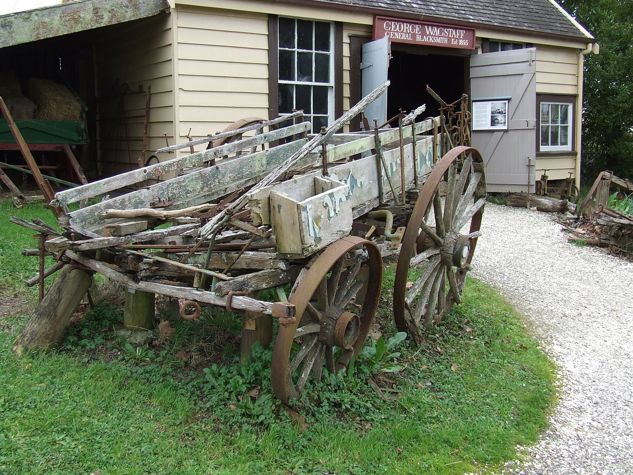 cart wagon wheel free photo