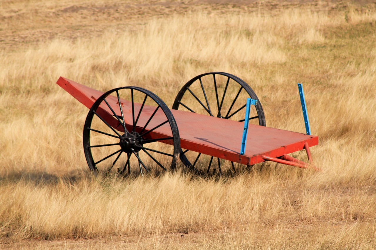 cart plain landscape free photo