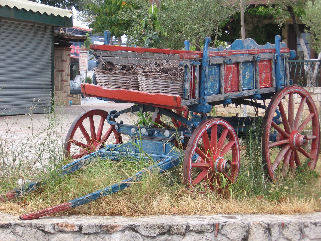 cart colorful old free photo