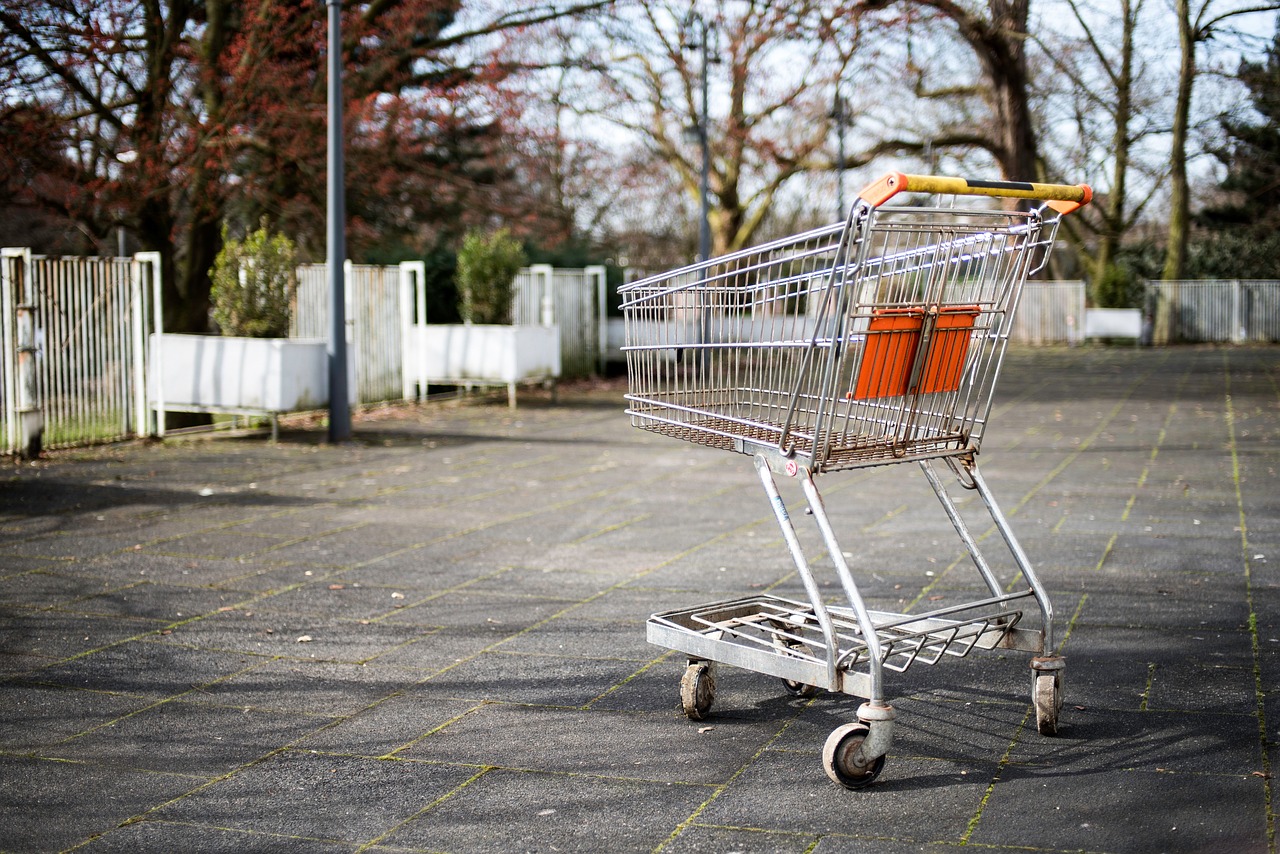 cart grocery outdoor free photo