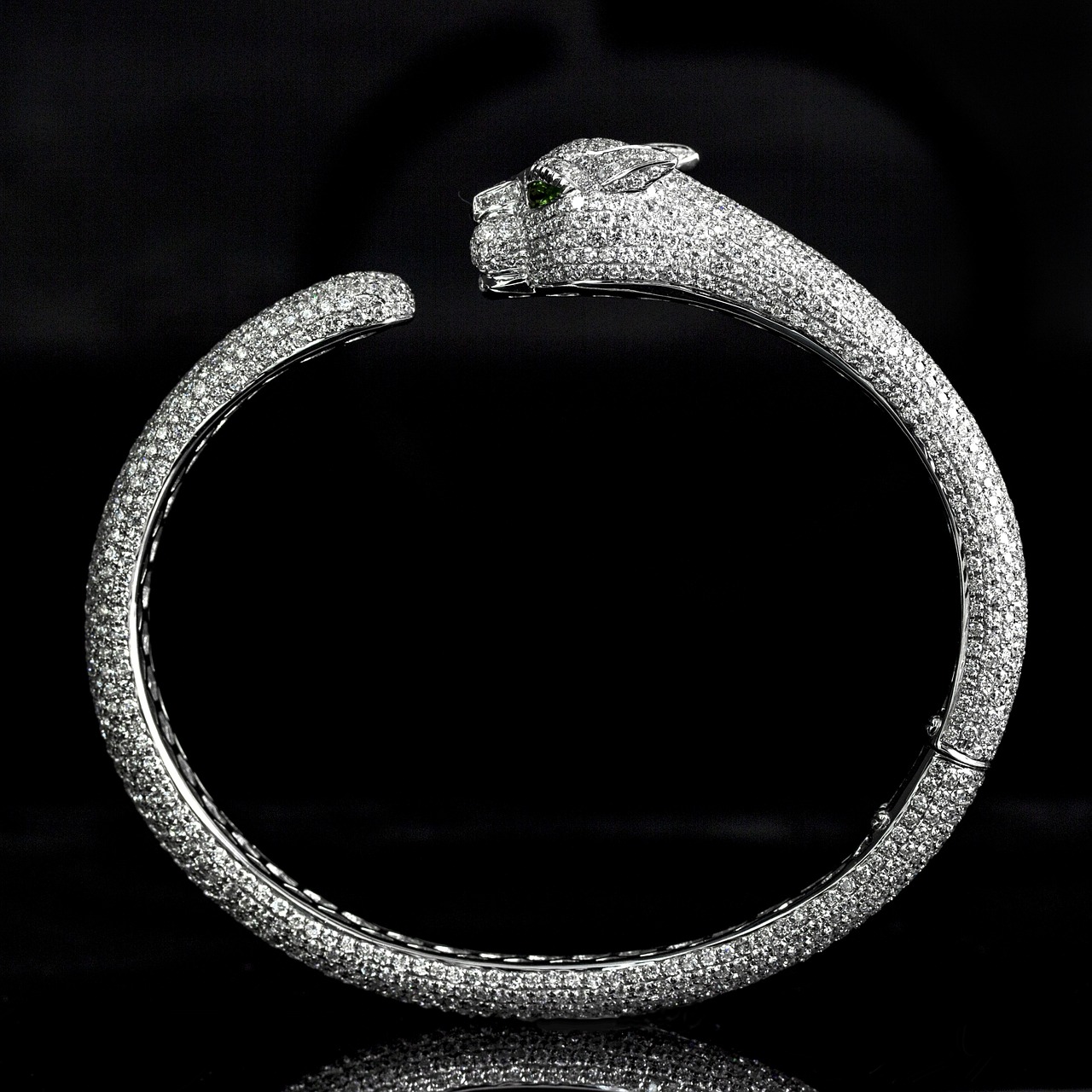 cartier panther head diamond free photo