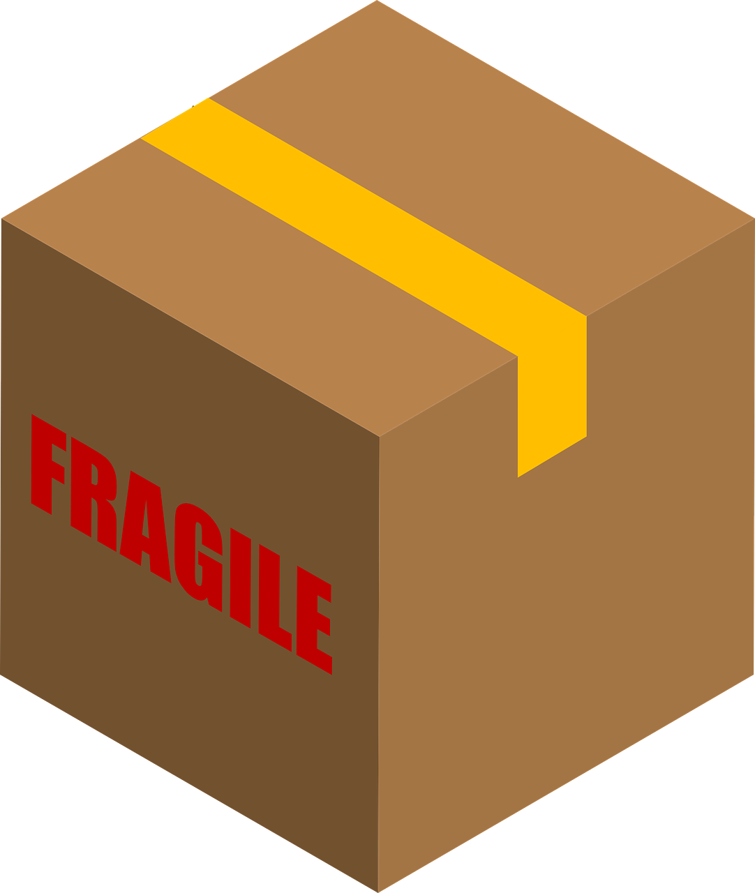 carton box fragile free photo