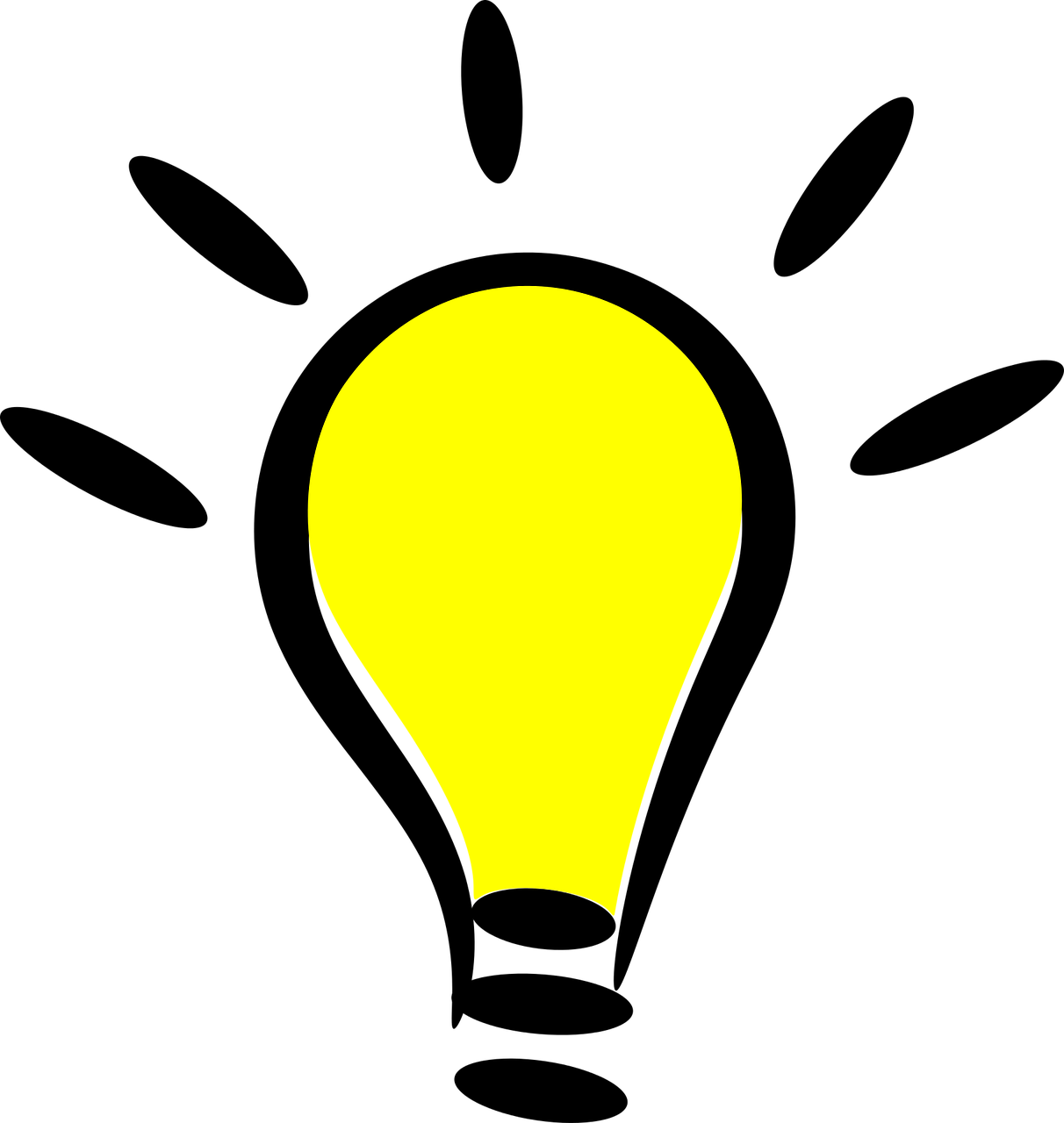 cartoon icon light bulb free photo