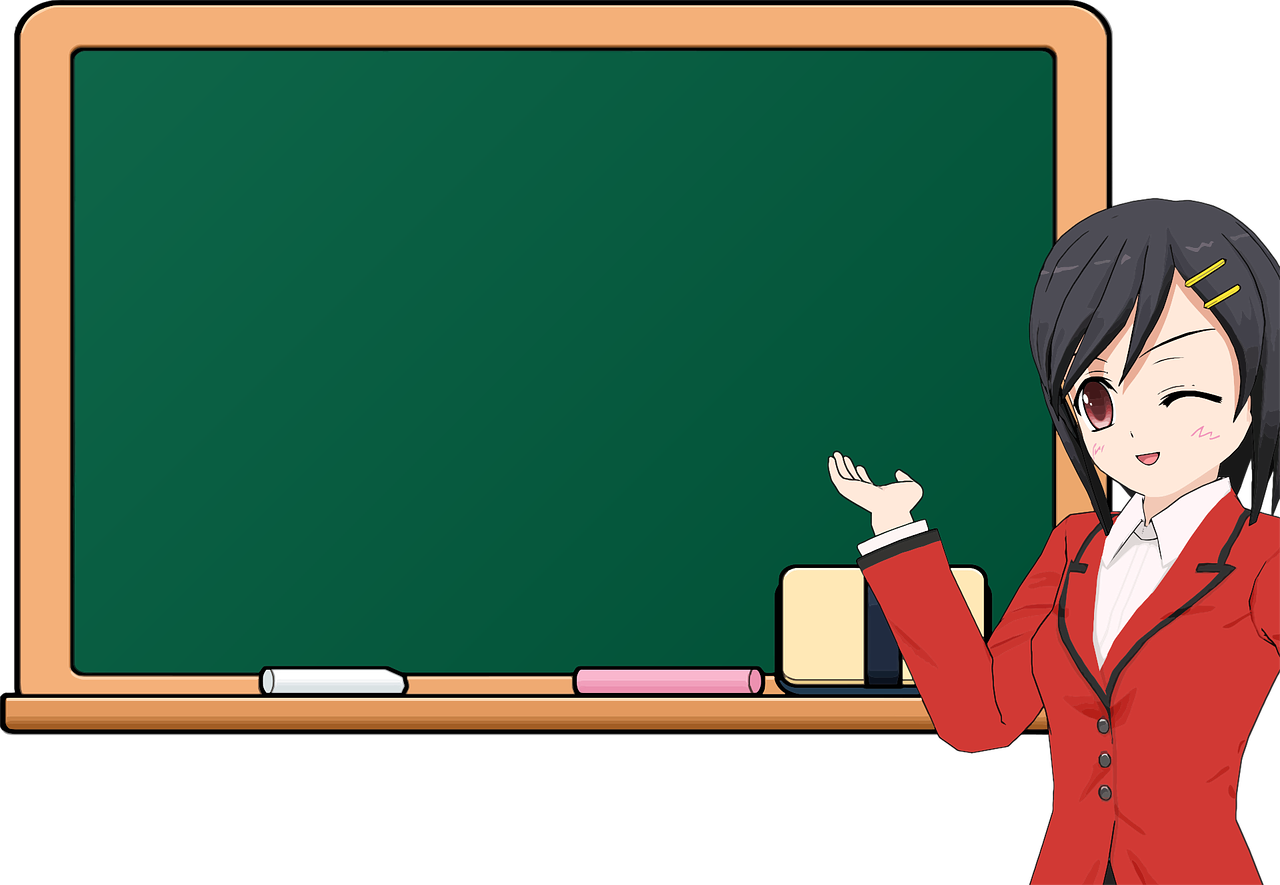 cartoon chalkboard education free photo