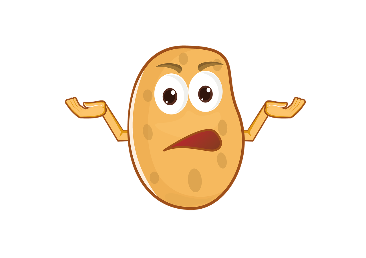 cartoon potato character free photo