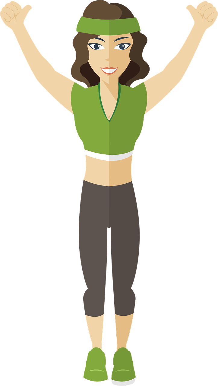 Yoga background woman doing exercise cartoon character vector free download
