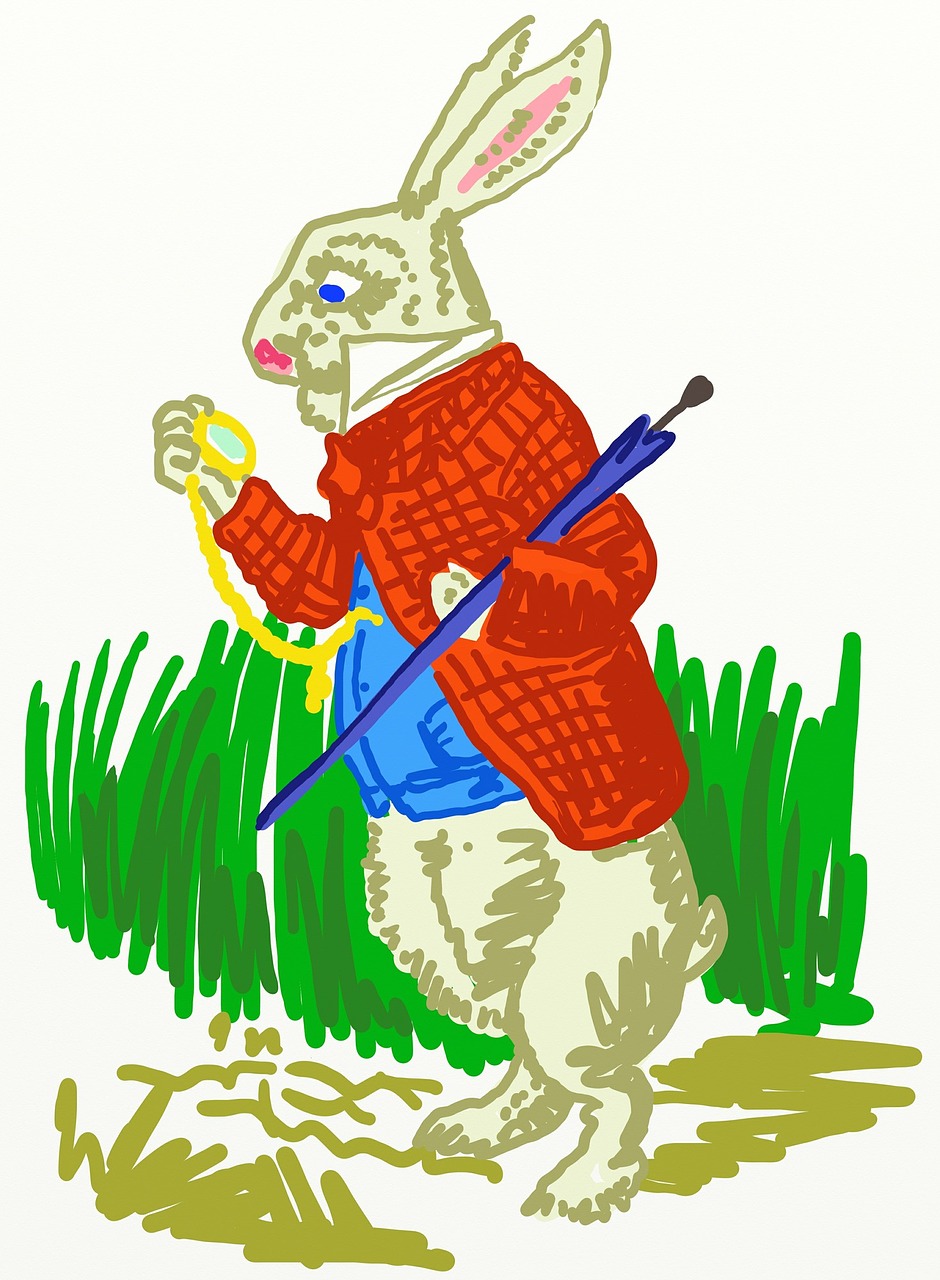 cartoon sketch rabbit free photo