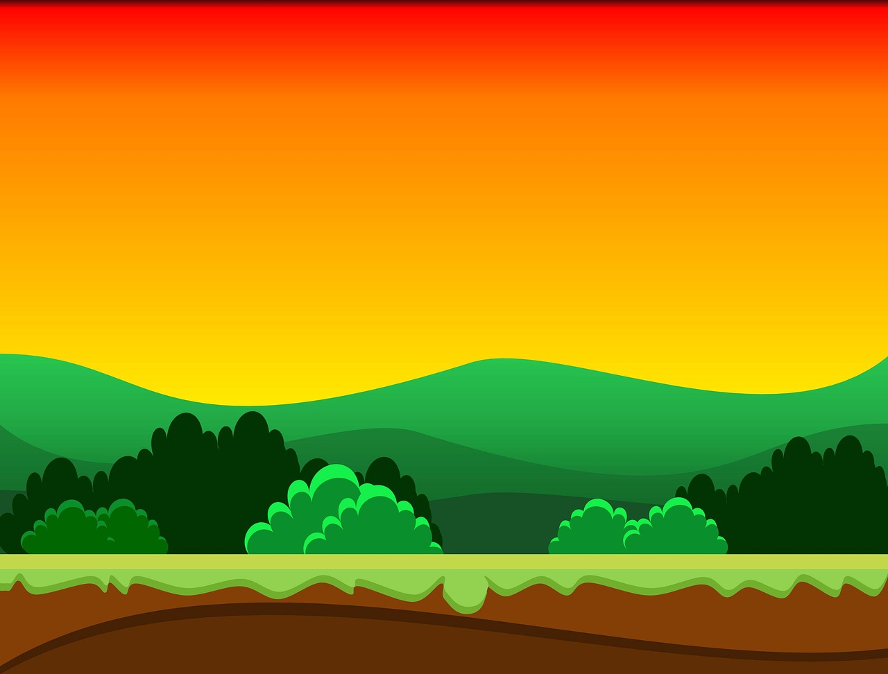 Download free photo of Cartoon,background,sunset,nature,landscape - from  