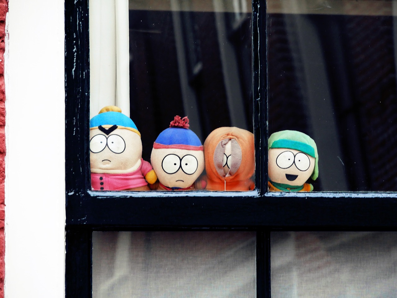 cartoon  window  house free photo