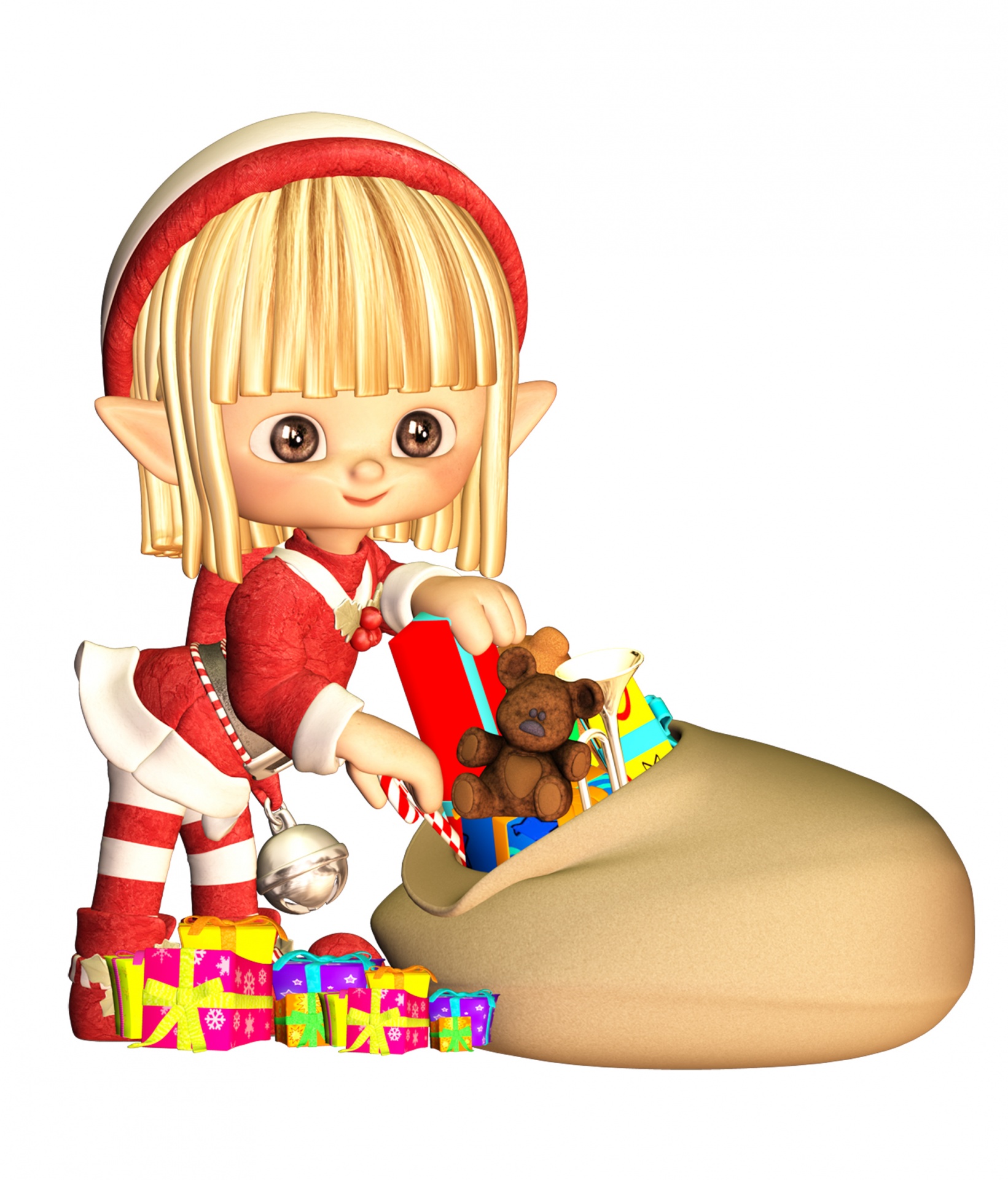 cartoon elf sack gifts clipart commercial use clipart clipart elf free photo