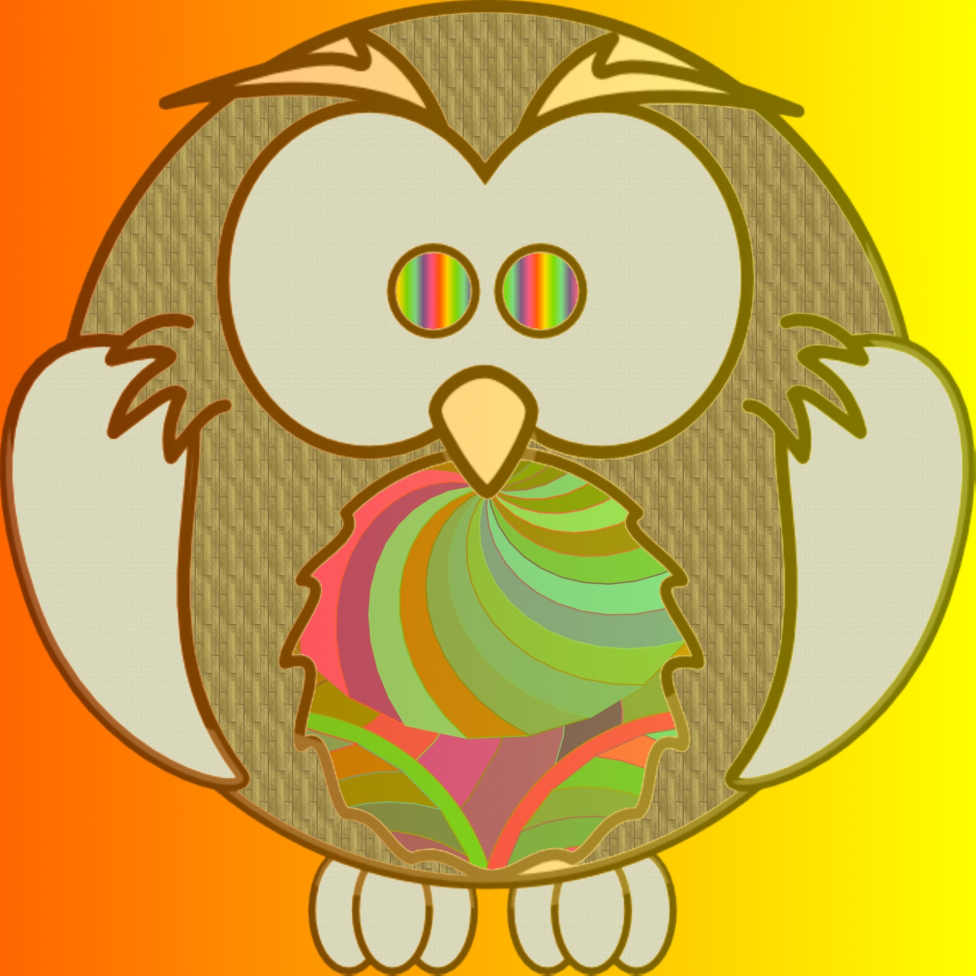 drawing cartoon owl free photo